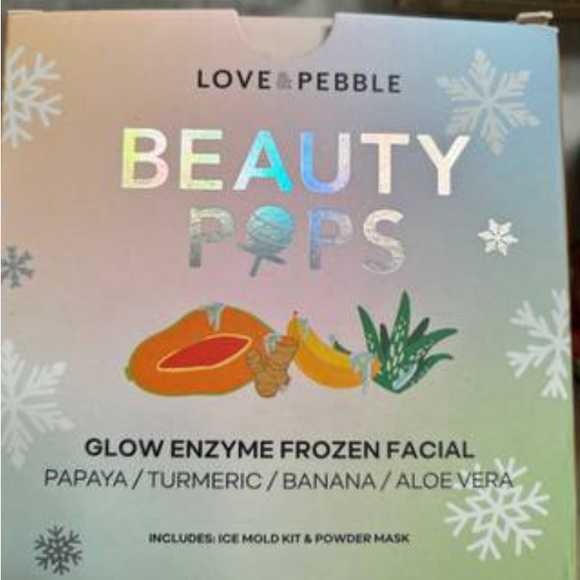 Beauty Pops by Love & Pebble- Turmeric Mask Glow Enzyme Icy Facial Kit - Picture 1 of 3